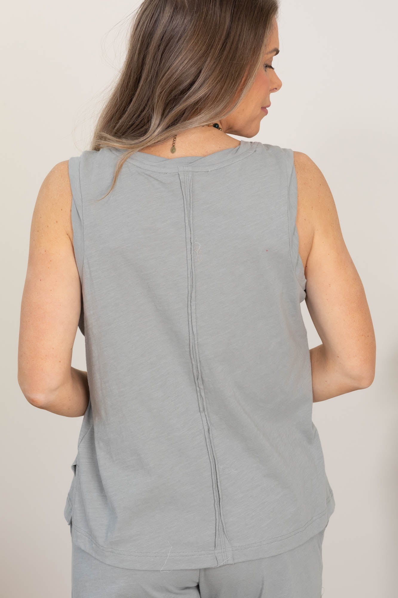 Stone Sage Cotton Tank & Pants Set