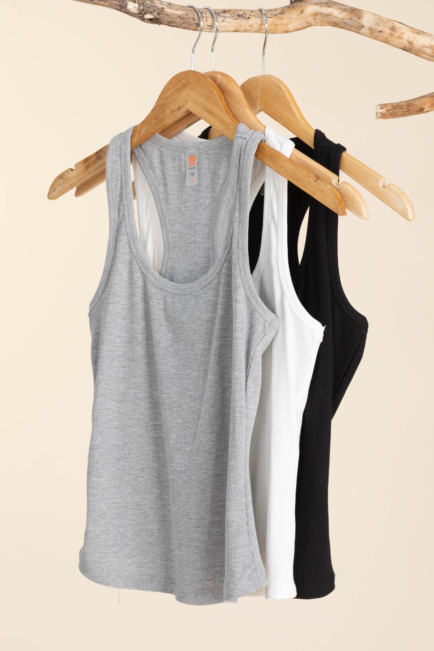 Slim Fit Scoop Neck Knit Tank Tops