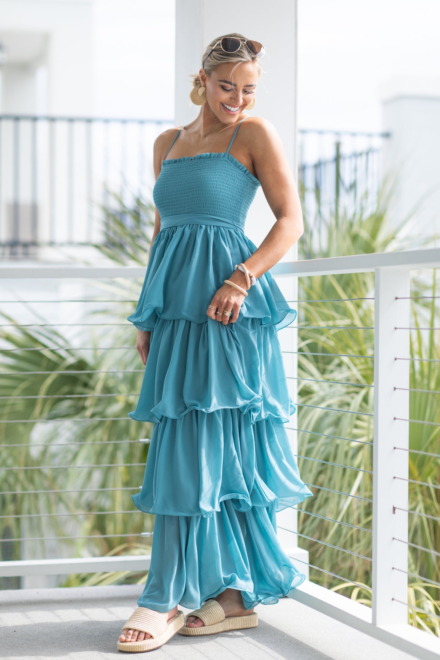 Tiered Ruffle Smocked Top Maxi Dress Tiered Ruffle Smocked Top Maxi Dress