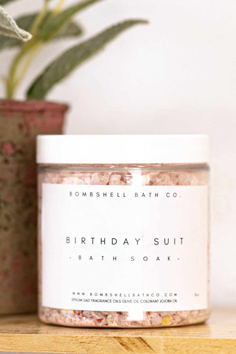 White Birthday Suit Epsom Salt Bath Soak - Filly Flair
