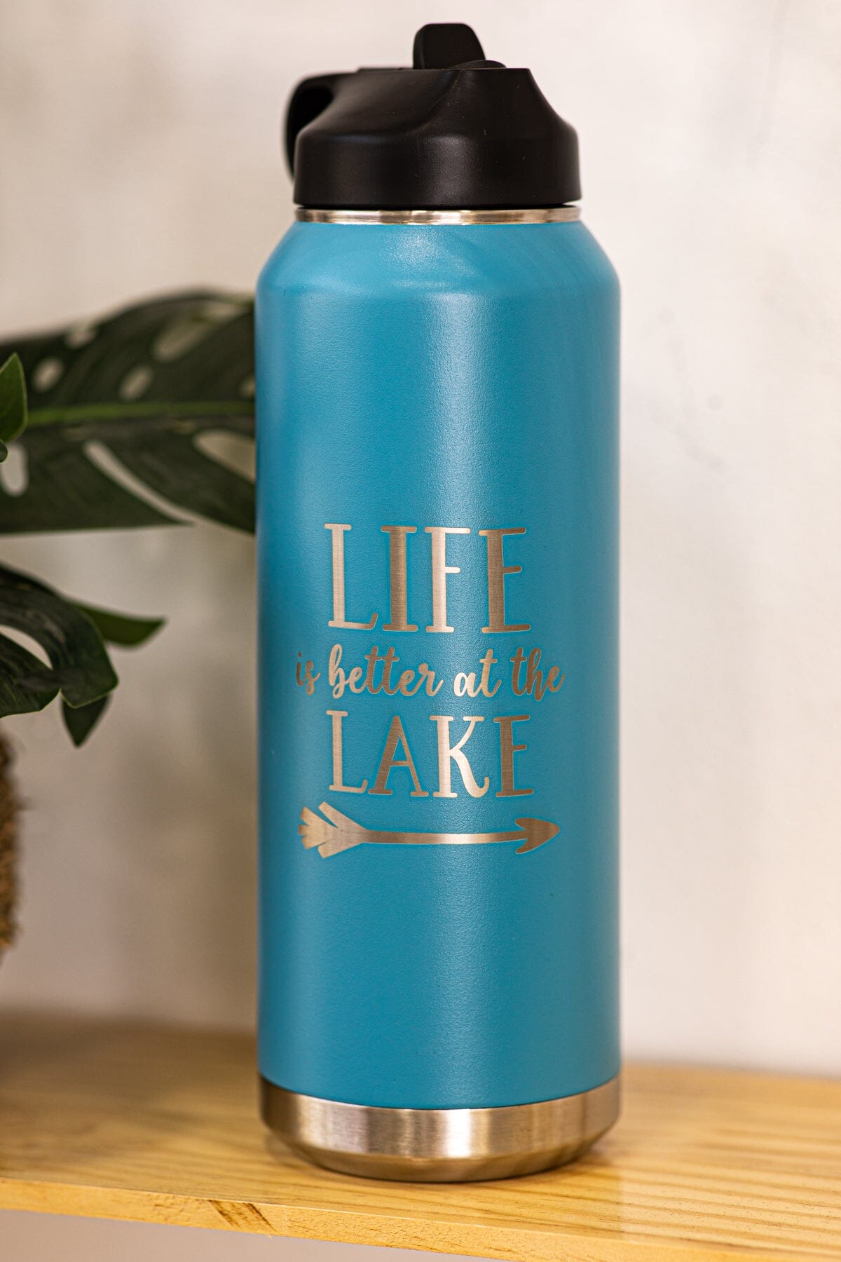 Blue Life Is Better At The Lake Water Bottle - Filly Flair