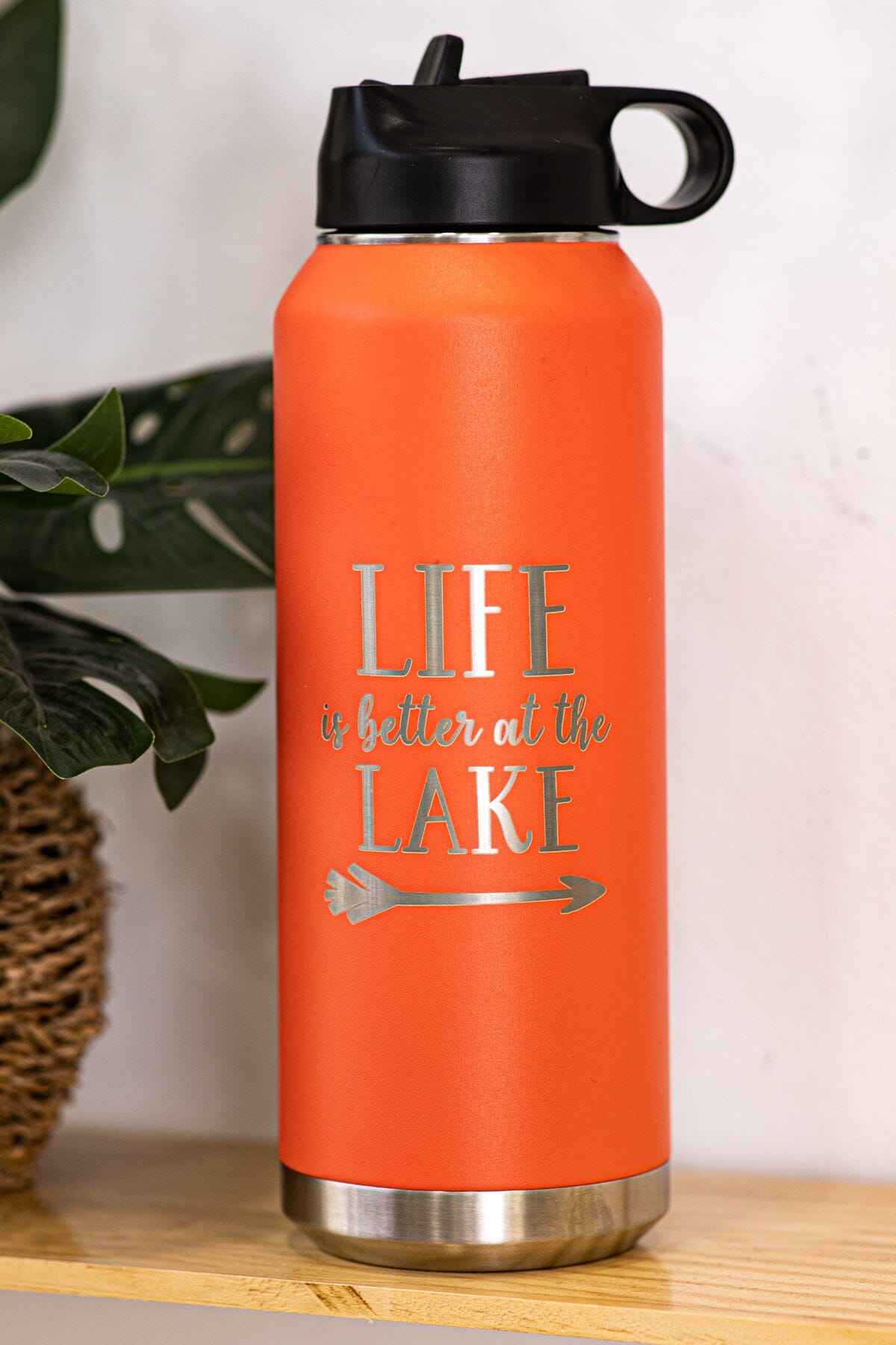 Coral Life Is Better At The Lake Water Bottle - Filly Flair