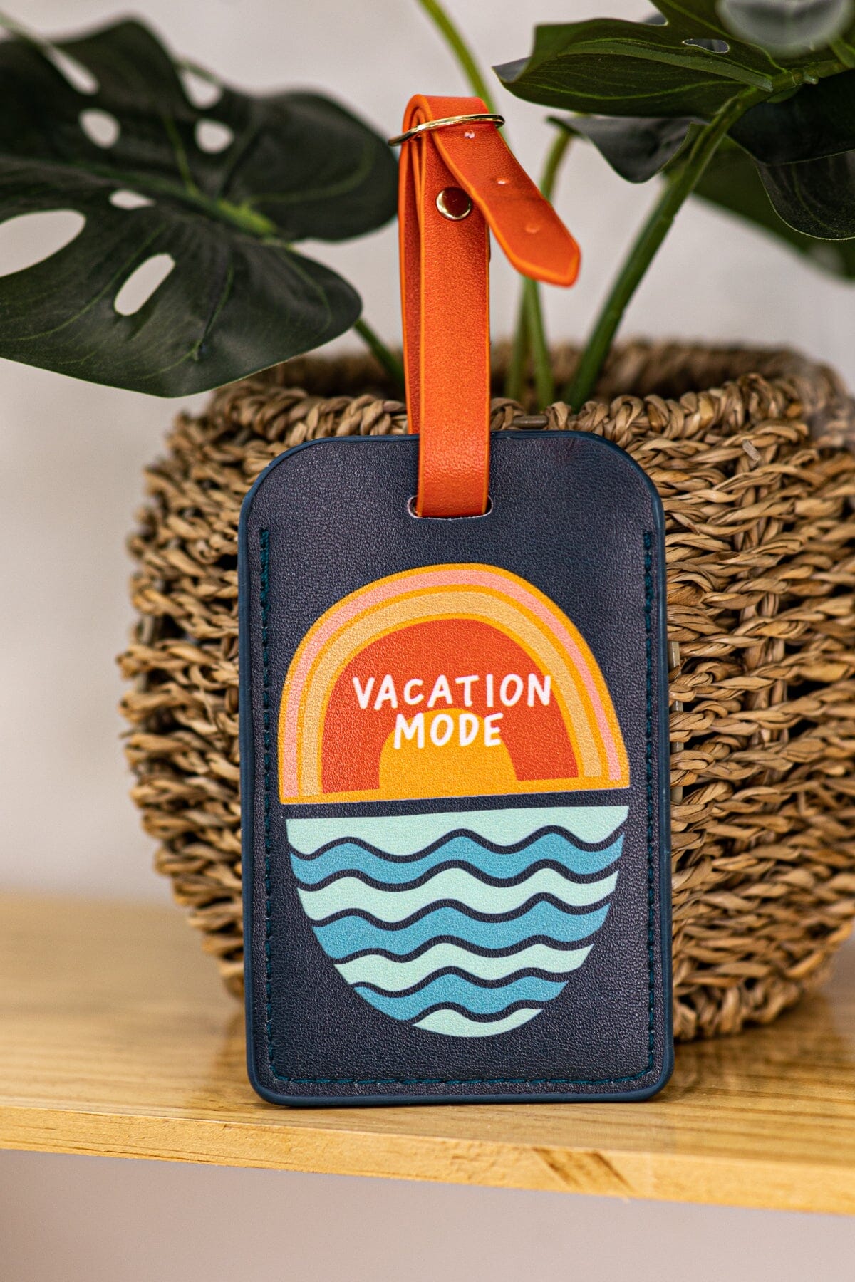 Dark Teal Vacation Mode Luggage Tag - Filly Flair