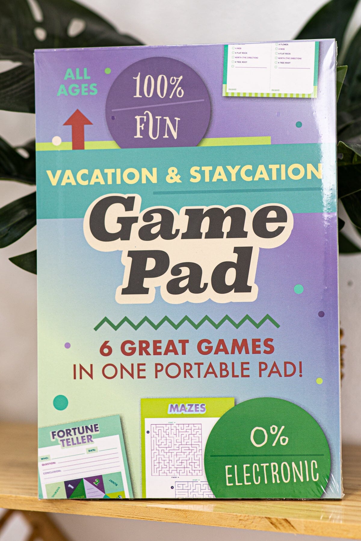Purple Vacation & Staycation Game Pad - Filly Flair