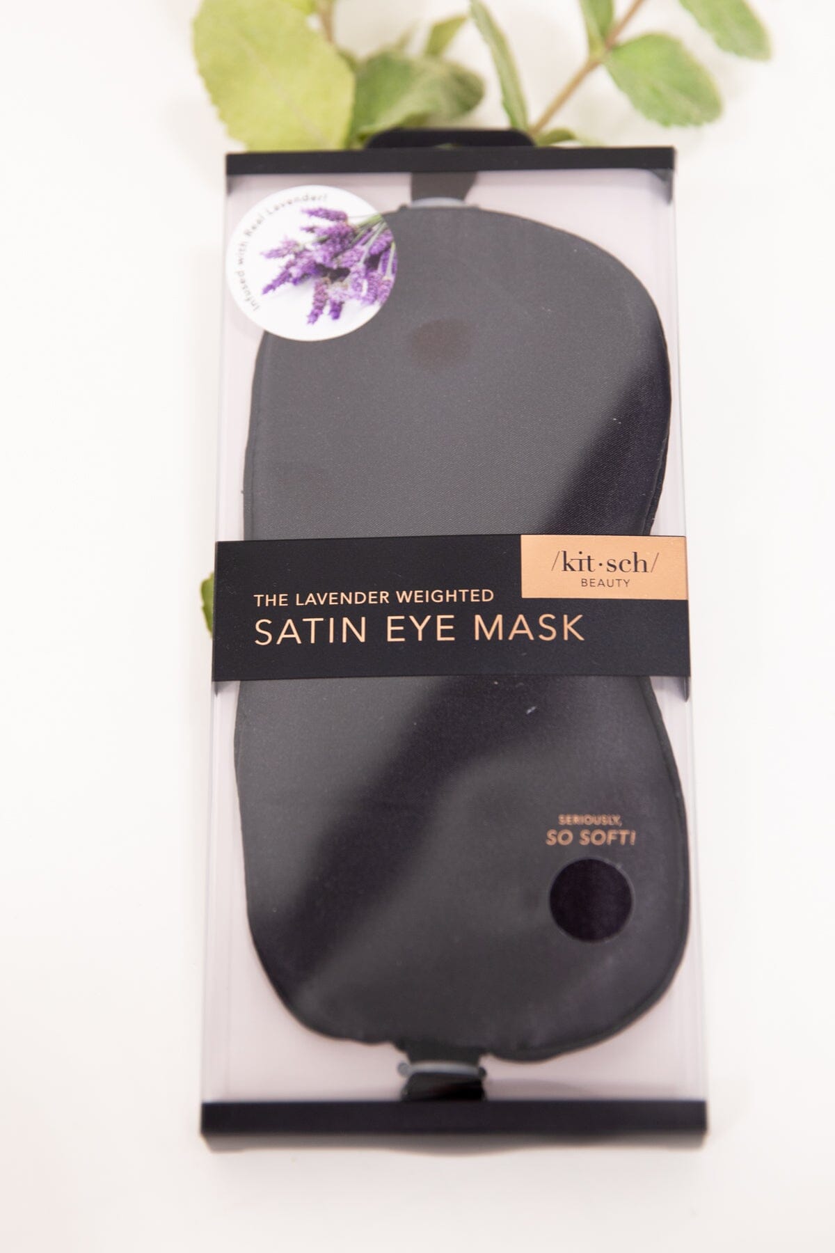 Black Lavender Scented Weighted Eye Mask - Filly Flair