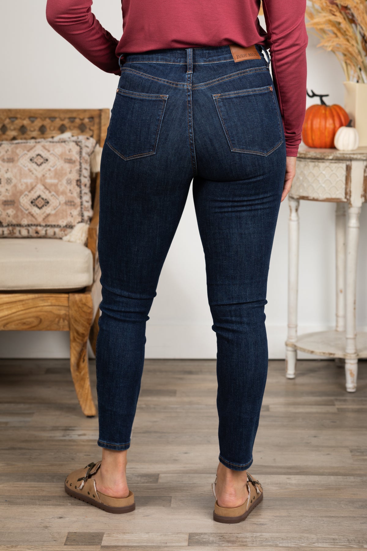 Judy Blue Full Size Garment Dyed Tummy Control Skinny Jeans