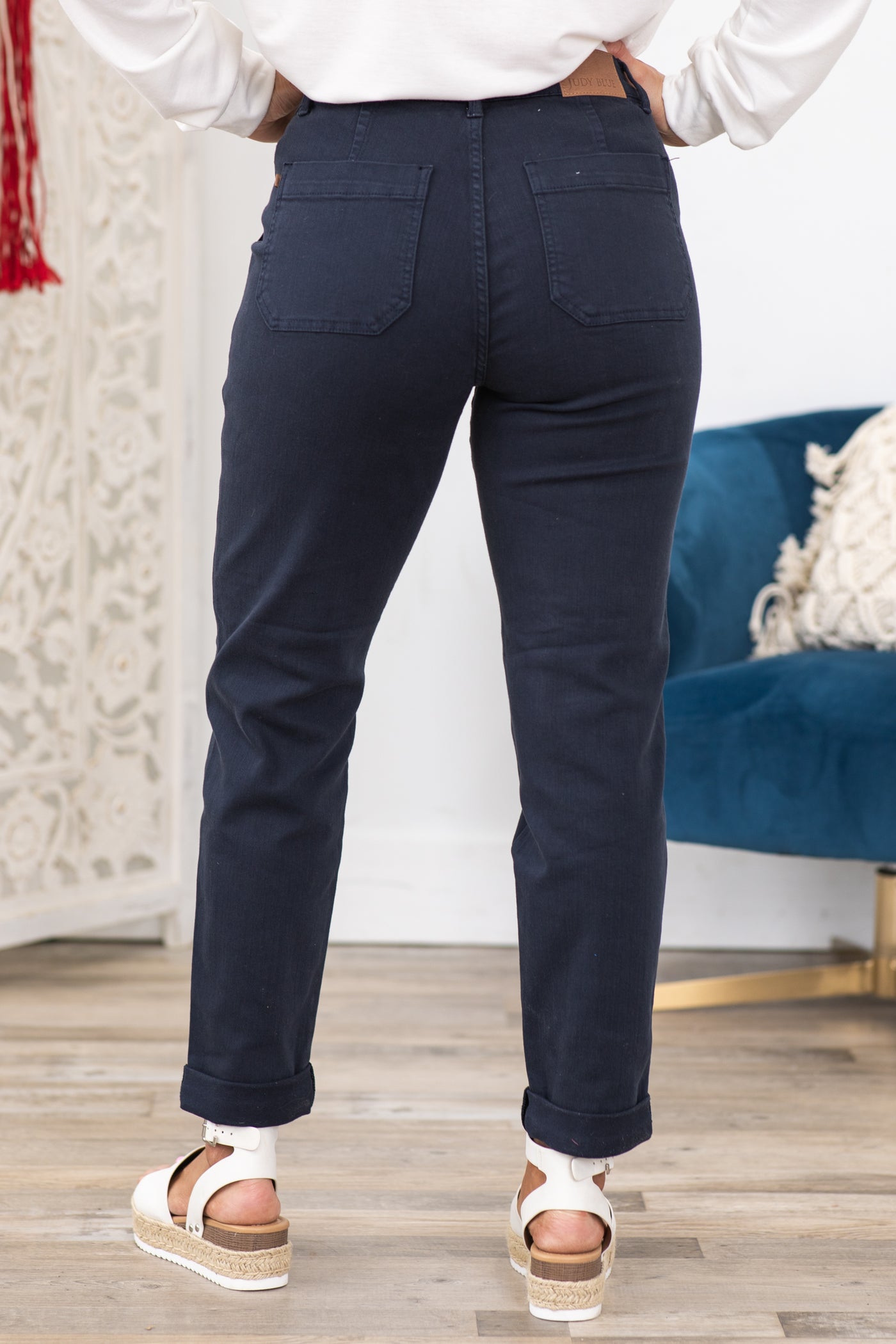 Judy Blue Navy Pull On Joggers