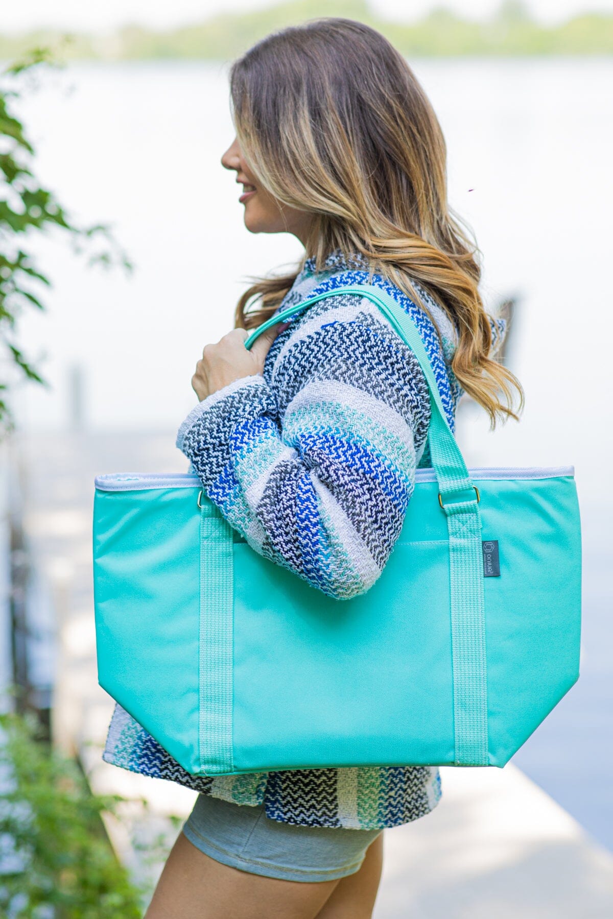 Turquoise Cooler Tote Bag - Filly Flair