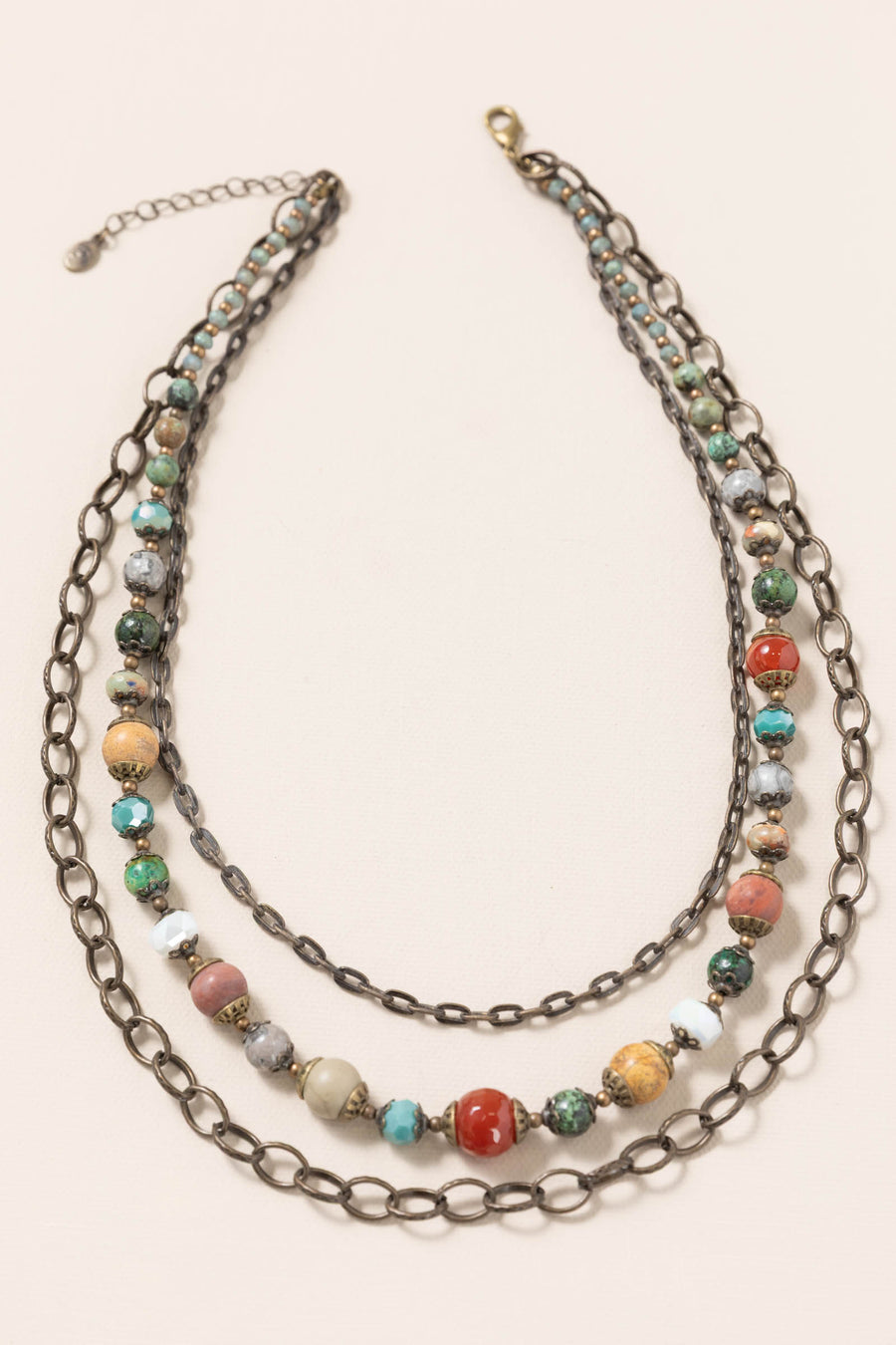 Bronze Carter 3 Layered Necklace