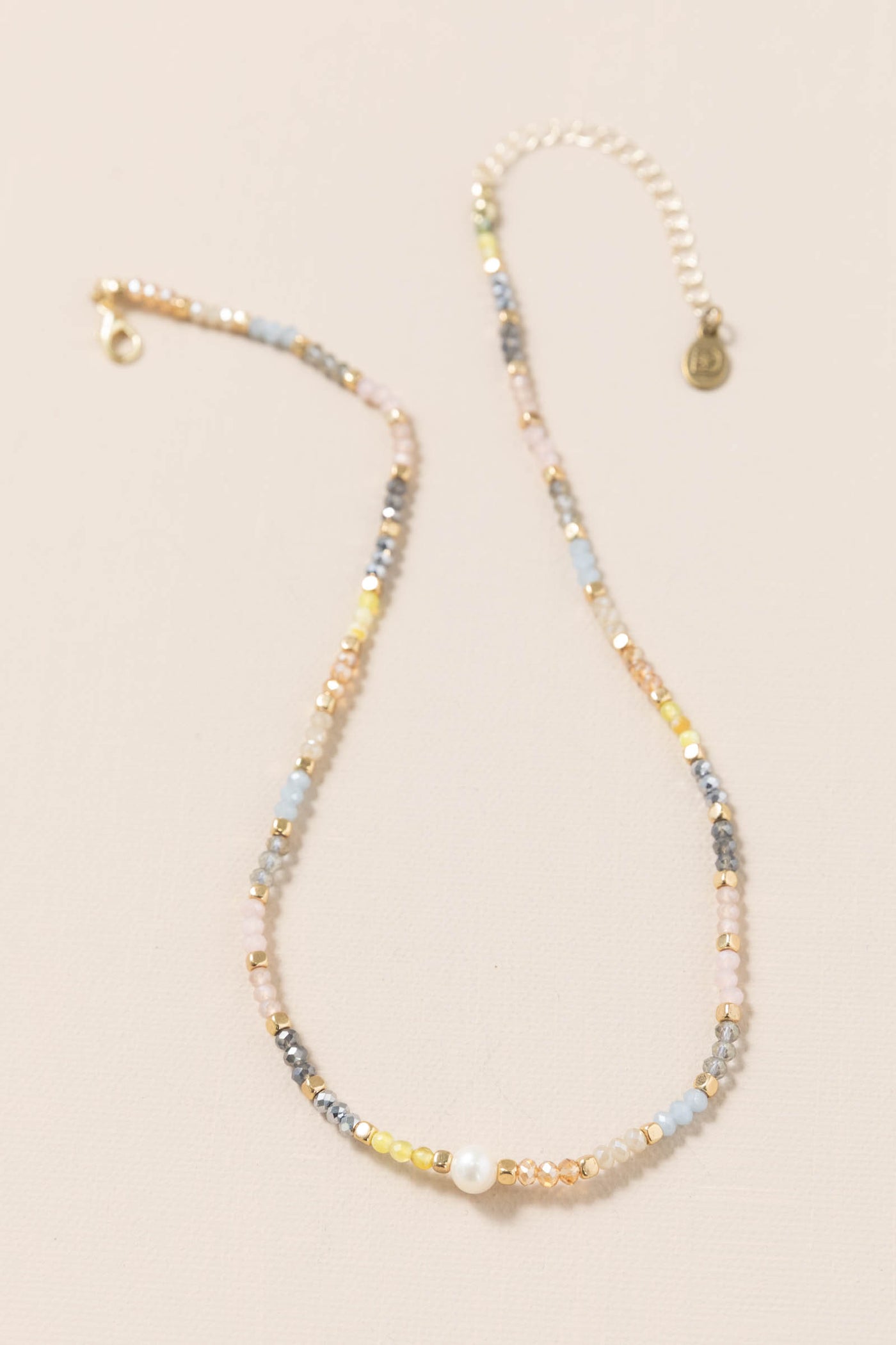 Multicolor Blossom Bead Necklace