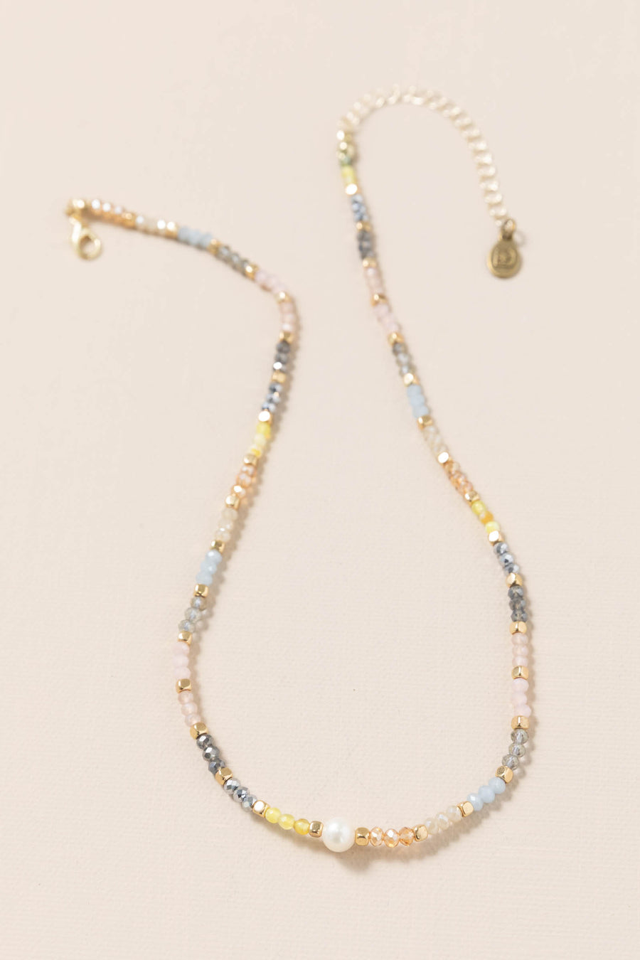 Multicolor Blossom Bead Necklace