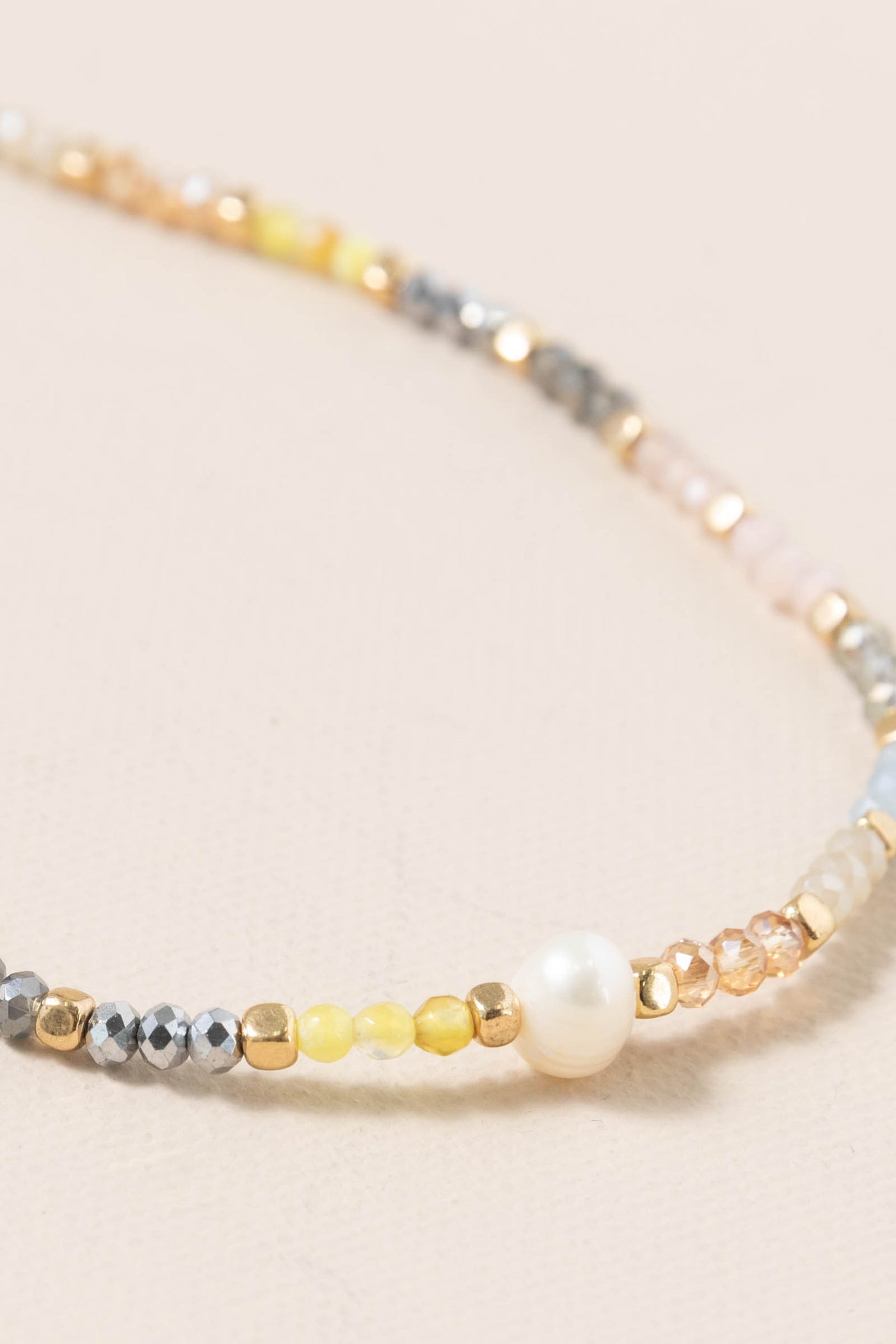 Multicolor Blossom Bead Necklace