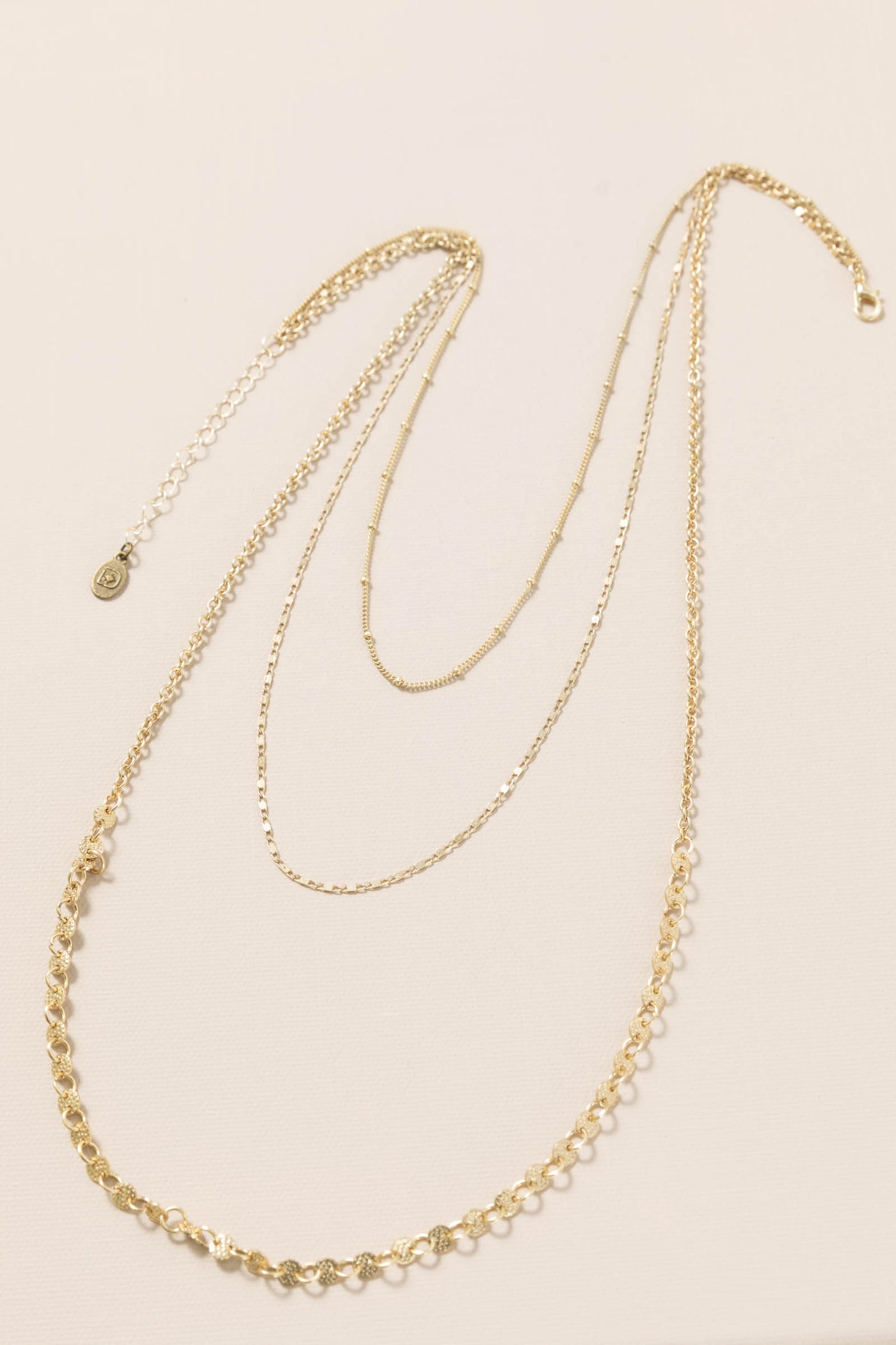 Gold Triple Layer Necklace
