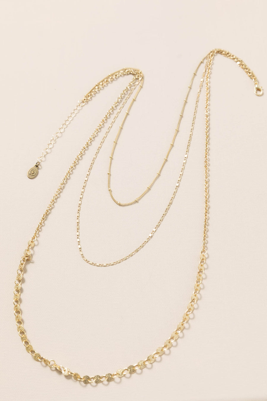 Gold Triple Layer Necklace
