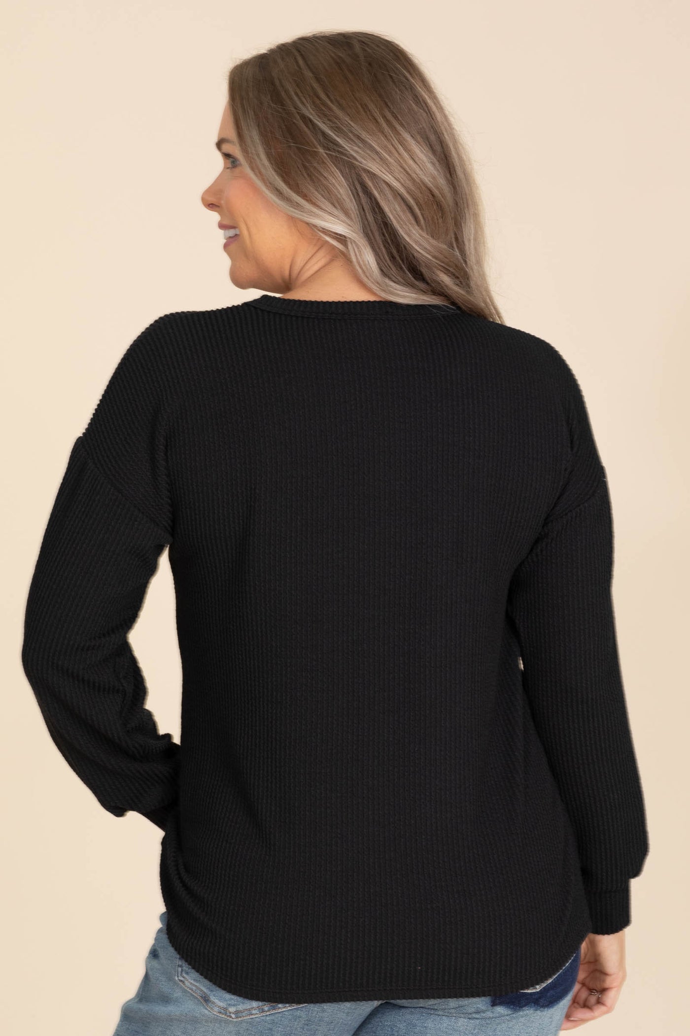 Black With Orange Boo Sequin Knit Top