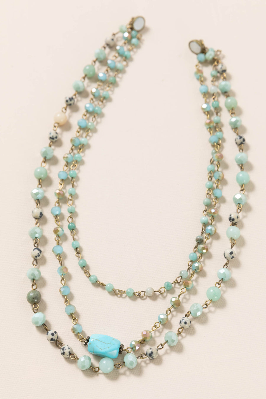 Mint Adjustable Layered Necklace