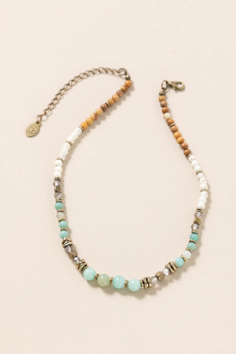 Amazonite Natural Stone Beaded Necklace