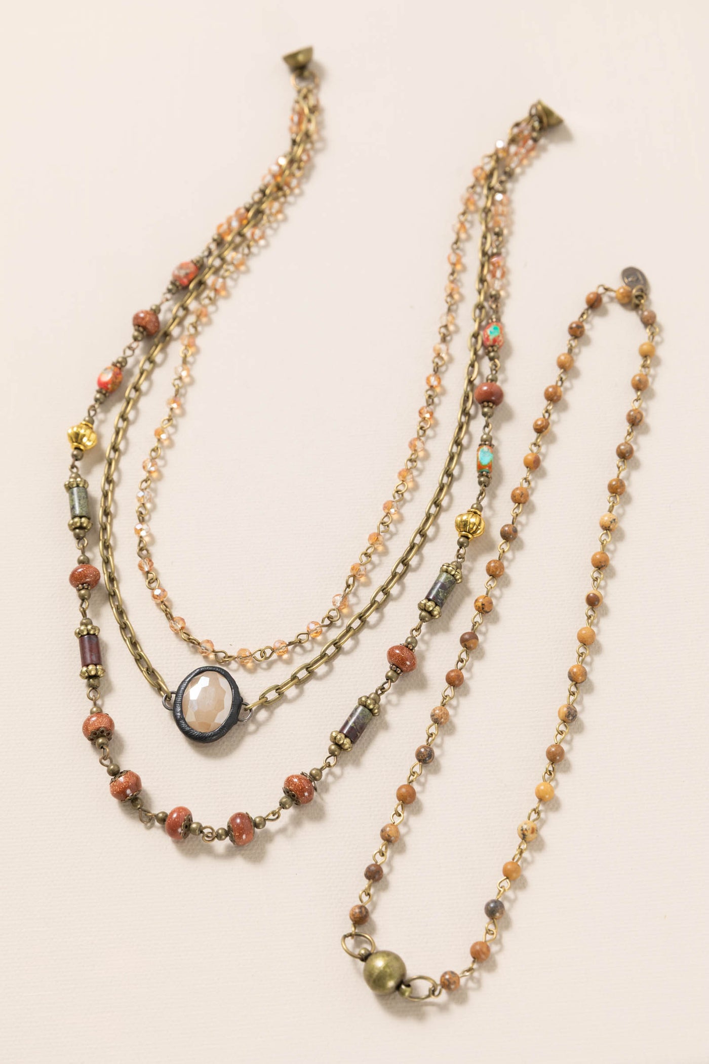 Magnetic Adjustable Layered Necklaces