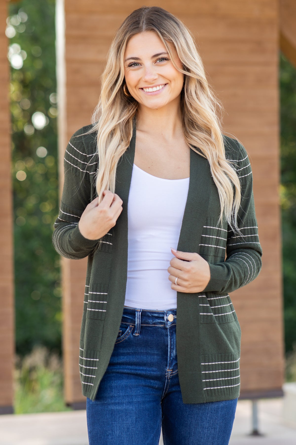 Open stitch cardigan main image 0