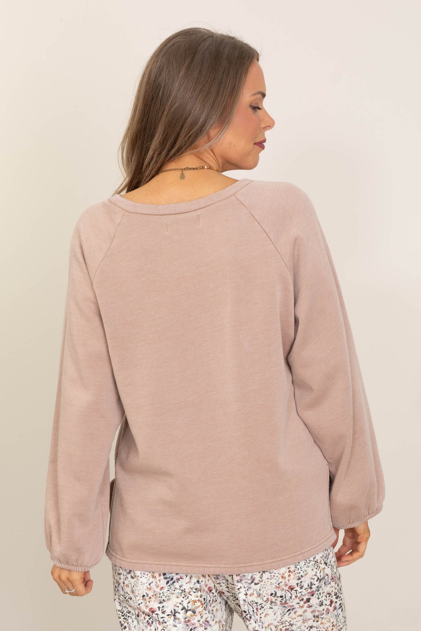 Cozy Campfire Balloon Sleeve Sweatshirt