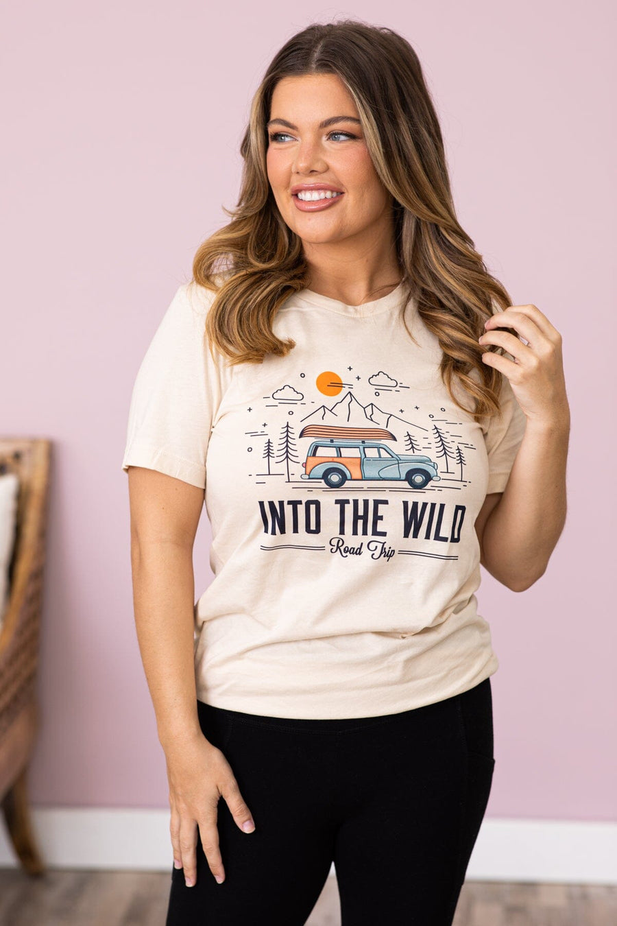 Cream Into The Wild Road Trip Graphic Tee - Filly Flair