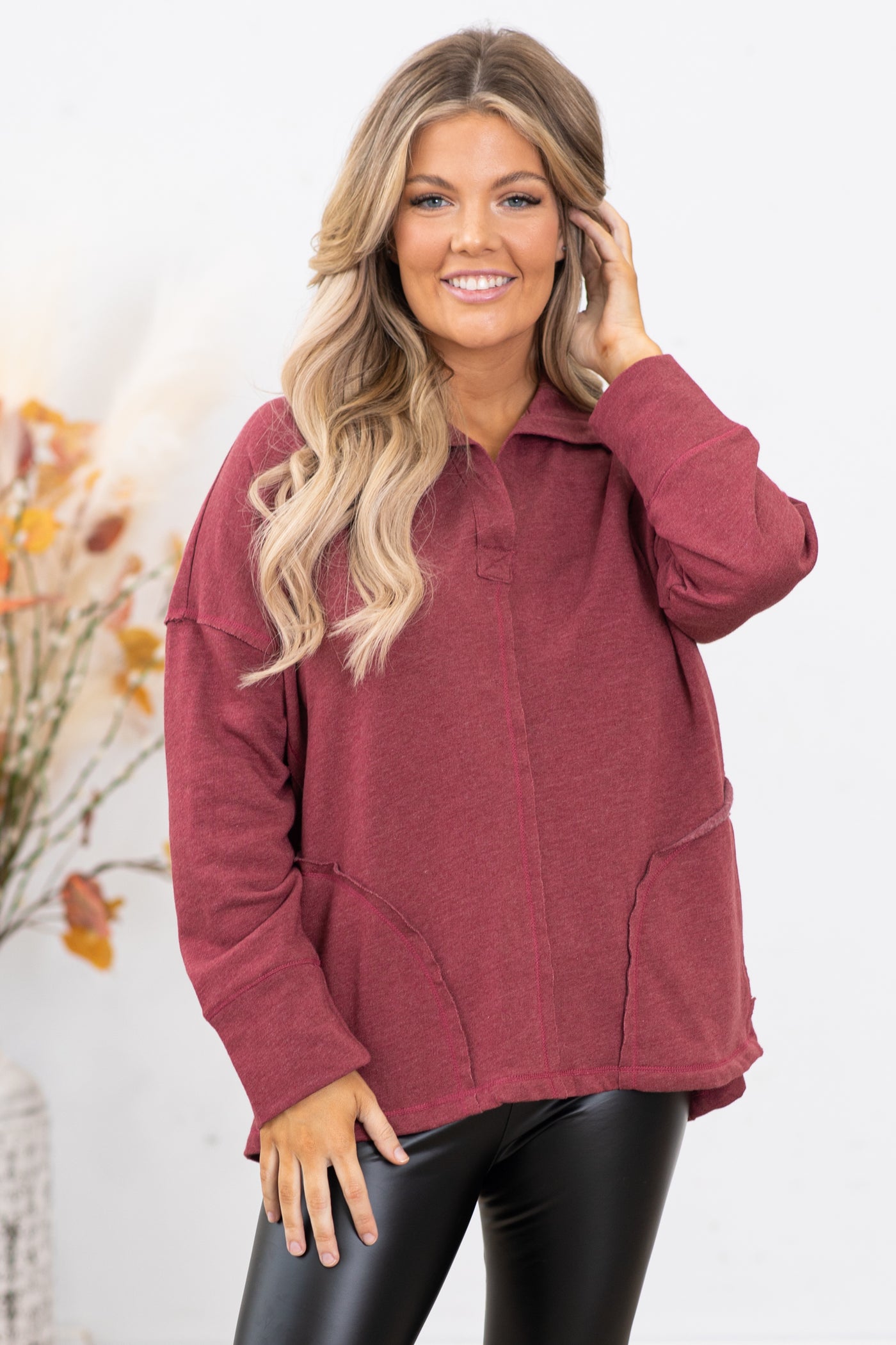 Berry Pullover With Pockets