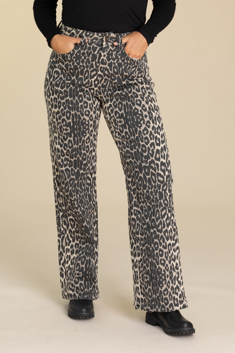 Leopard Animal Print High Waisted Pants