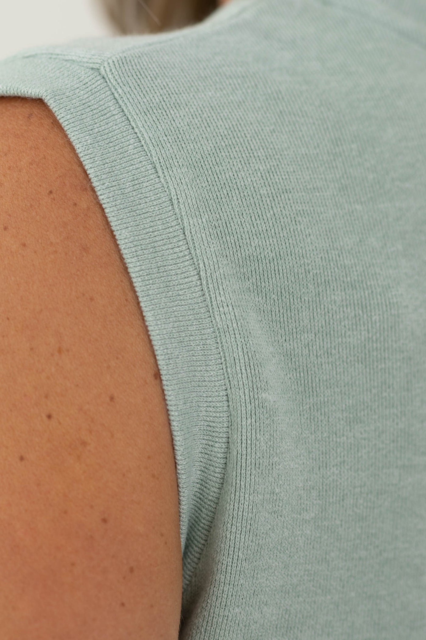 Light Sage Knit Tank Top