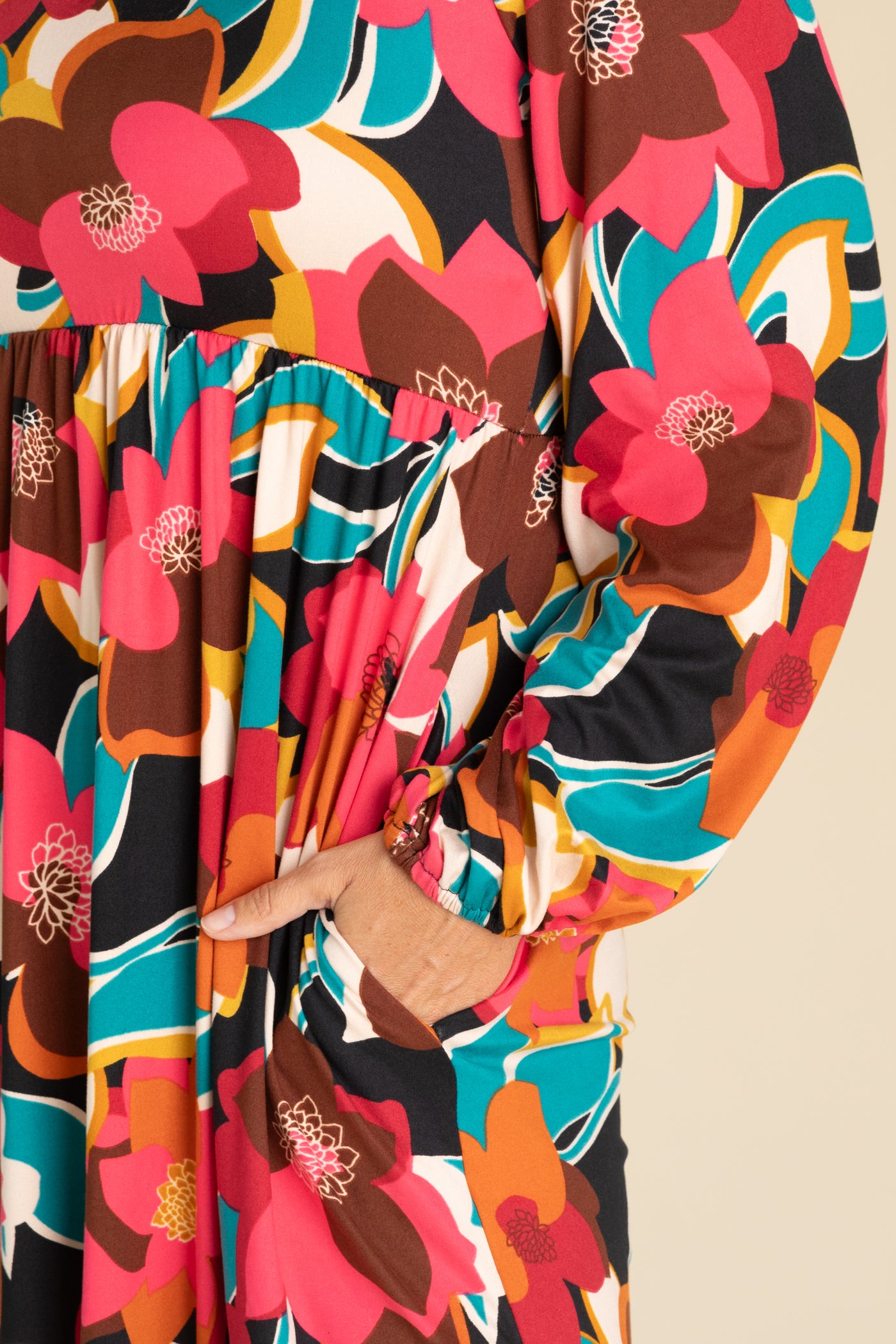 Multicolor Fit And Flare Midi Dresses