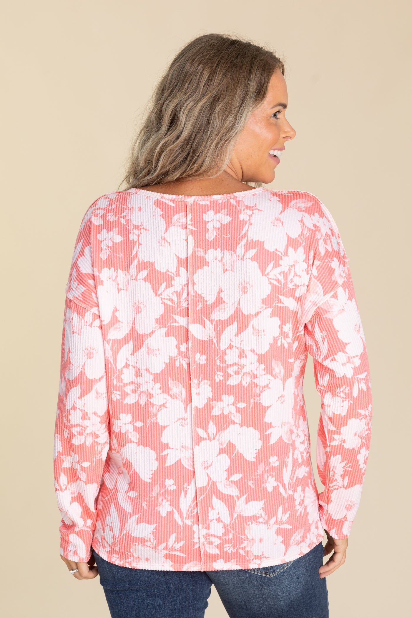 Notch Neck With Reverse Stitches Knit Tops