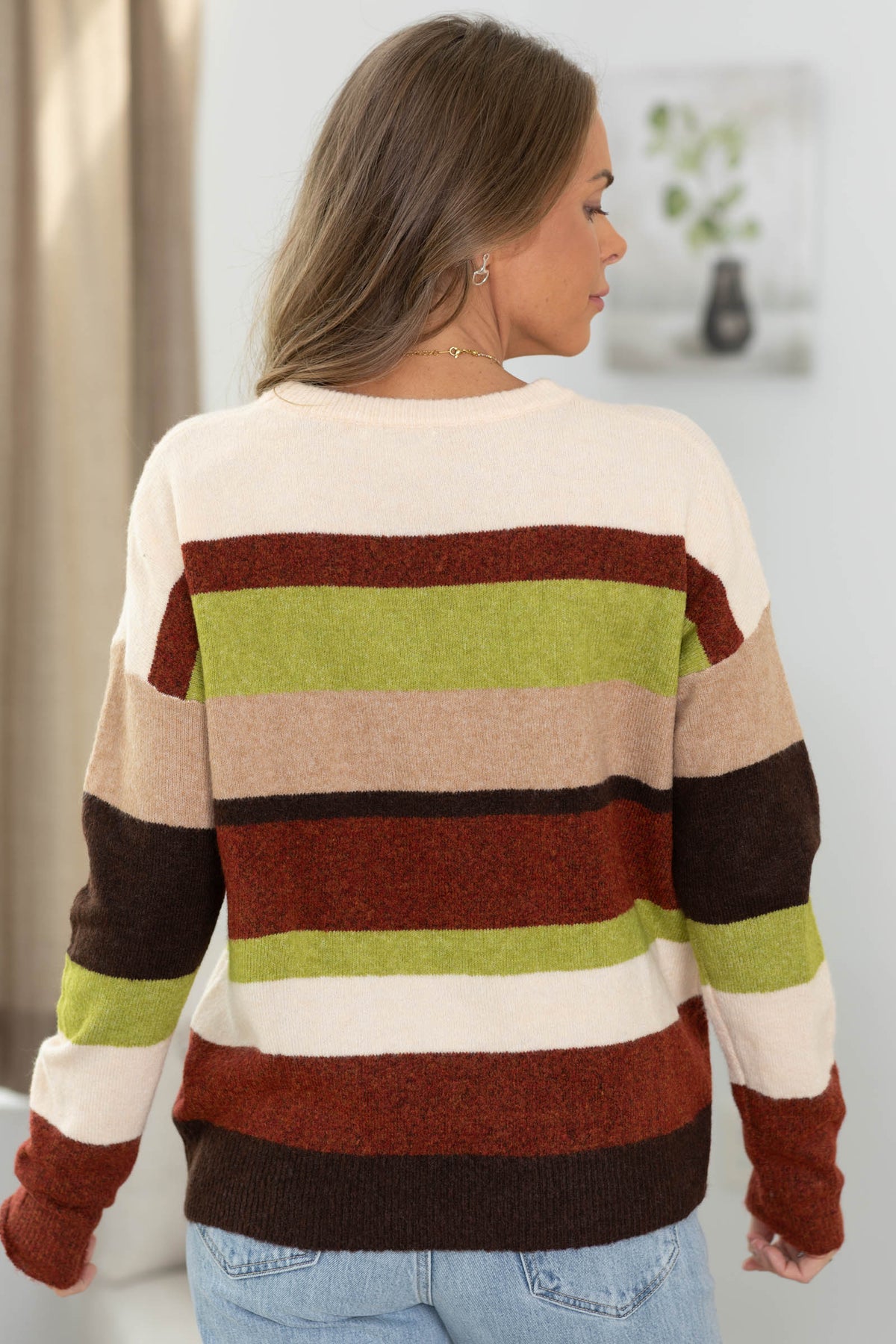 Staccato Stripe Colorblock Super Soft Sweater