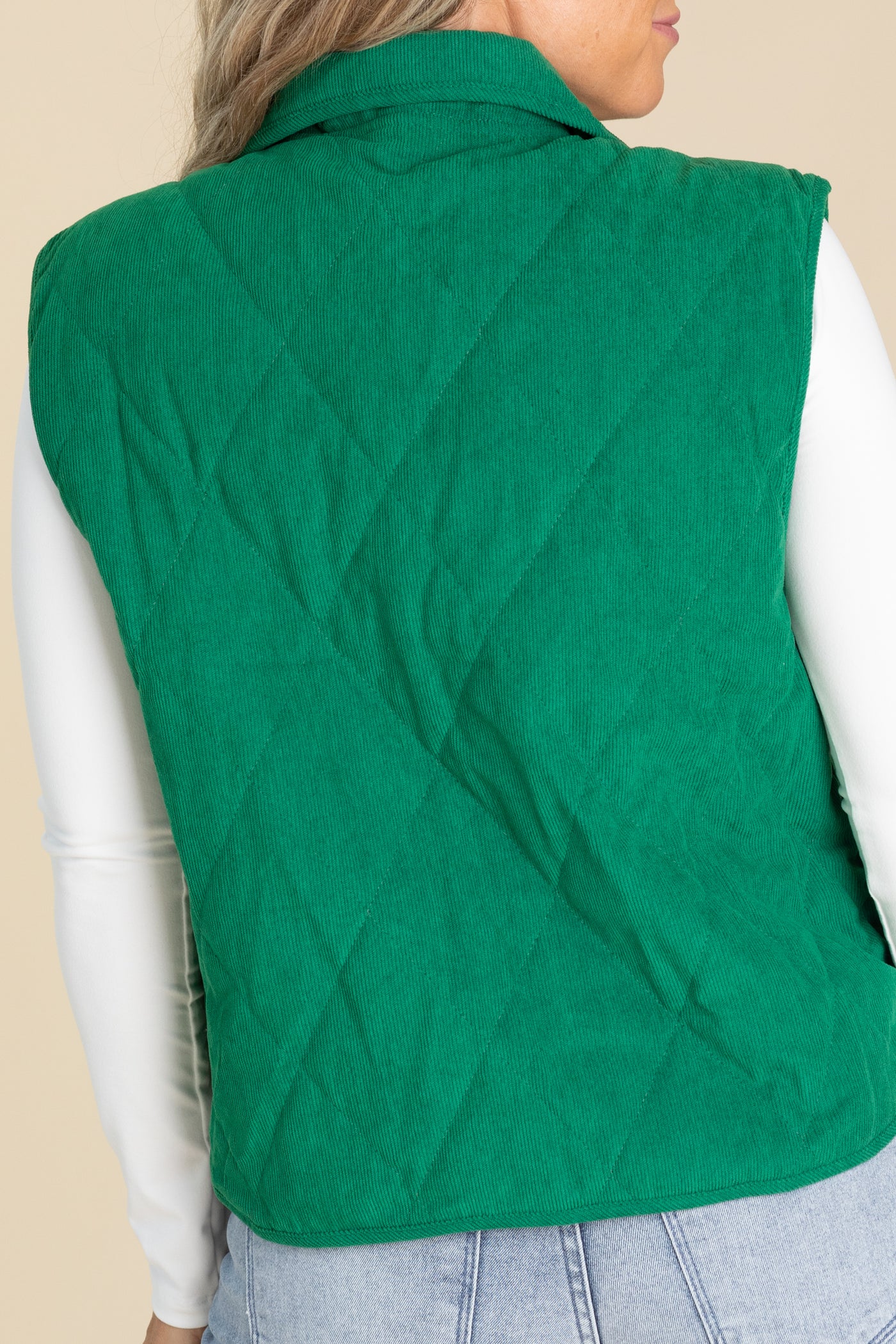 Lightweight Quilted Snap Button Vests