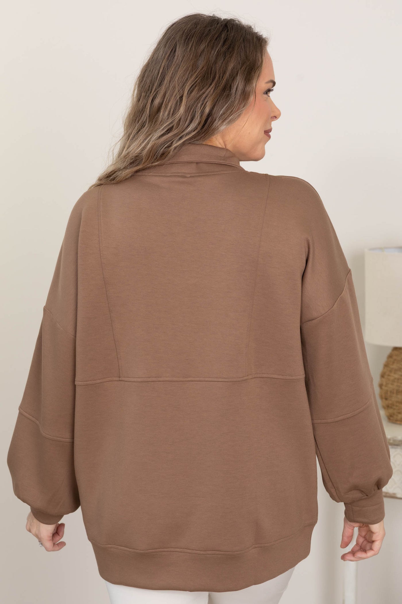 Half Zip Oversized Comfy Knit Sweatshirts