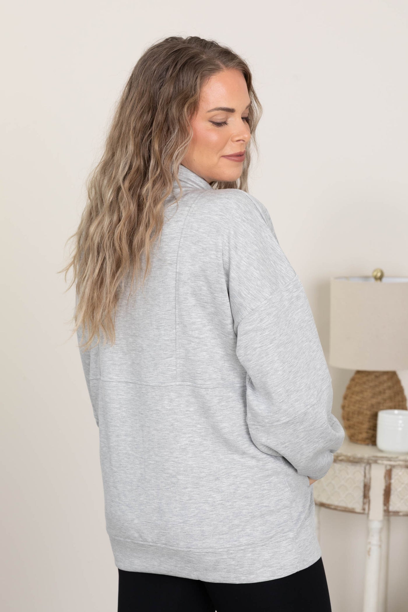 Half Zip Oversized Comfy Knit Sweatshirts