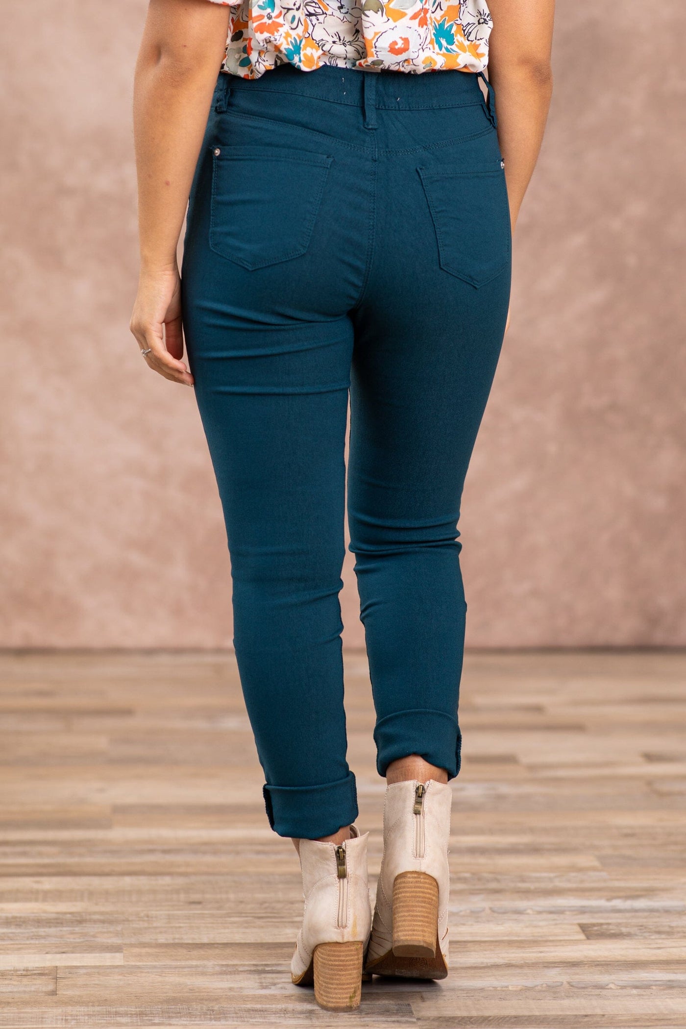 YMI Dark Teal Hyperstretch Pants - Filly Flair