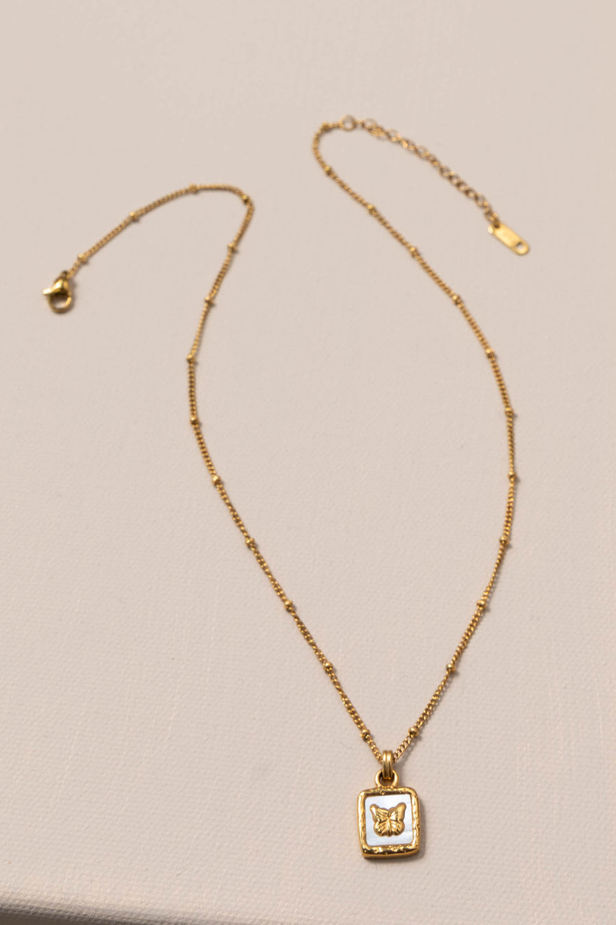 Kate Pearl Butterfly Necklace