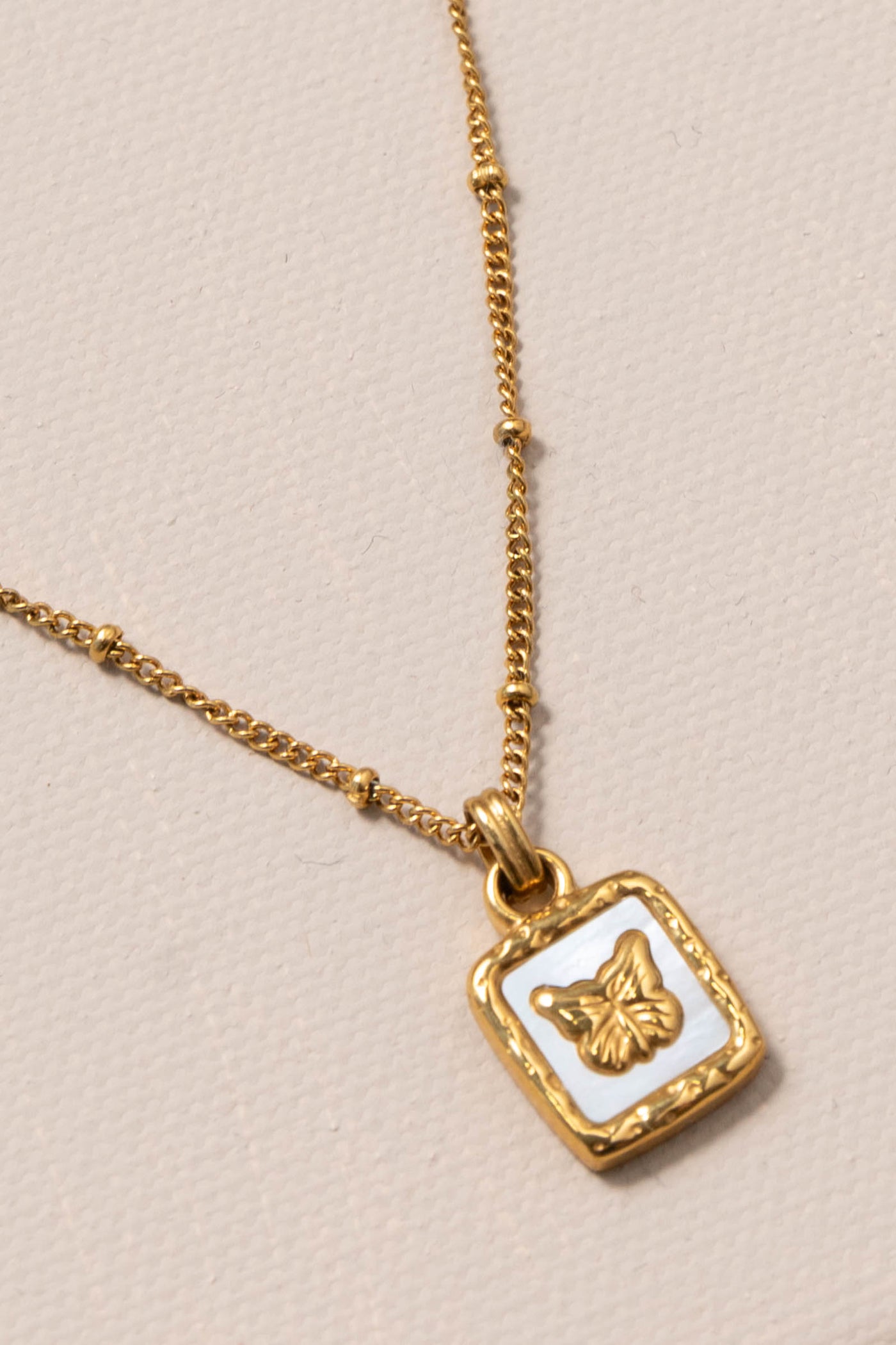 Kate Pearl Butterfly Necklace