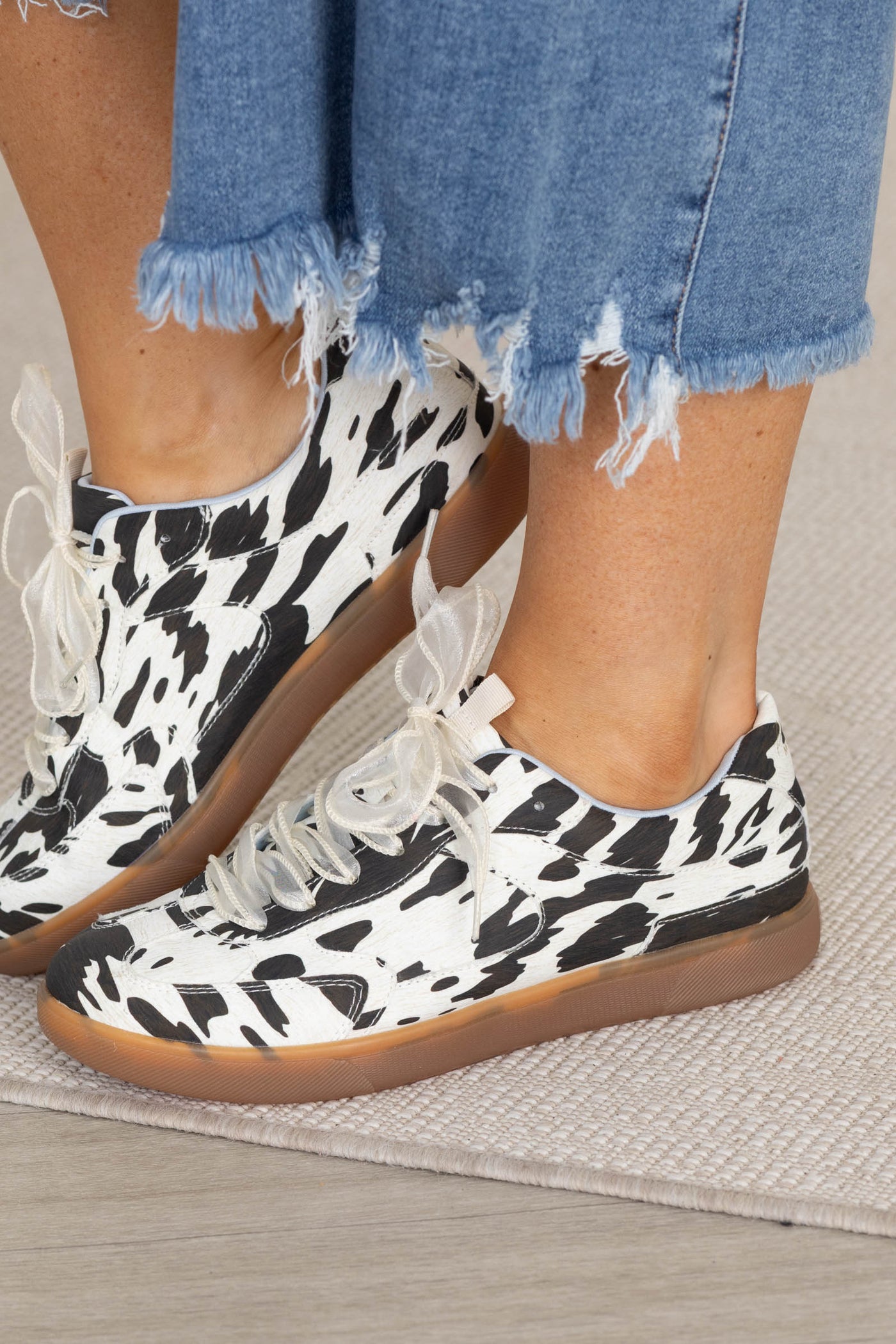 Blowfish Brown And Cream Lace Up Sneakers