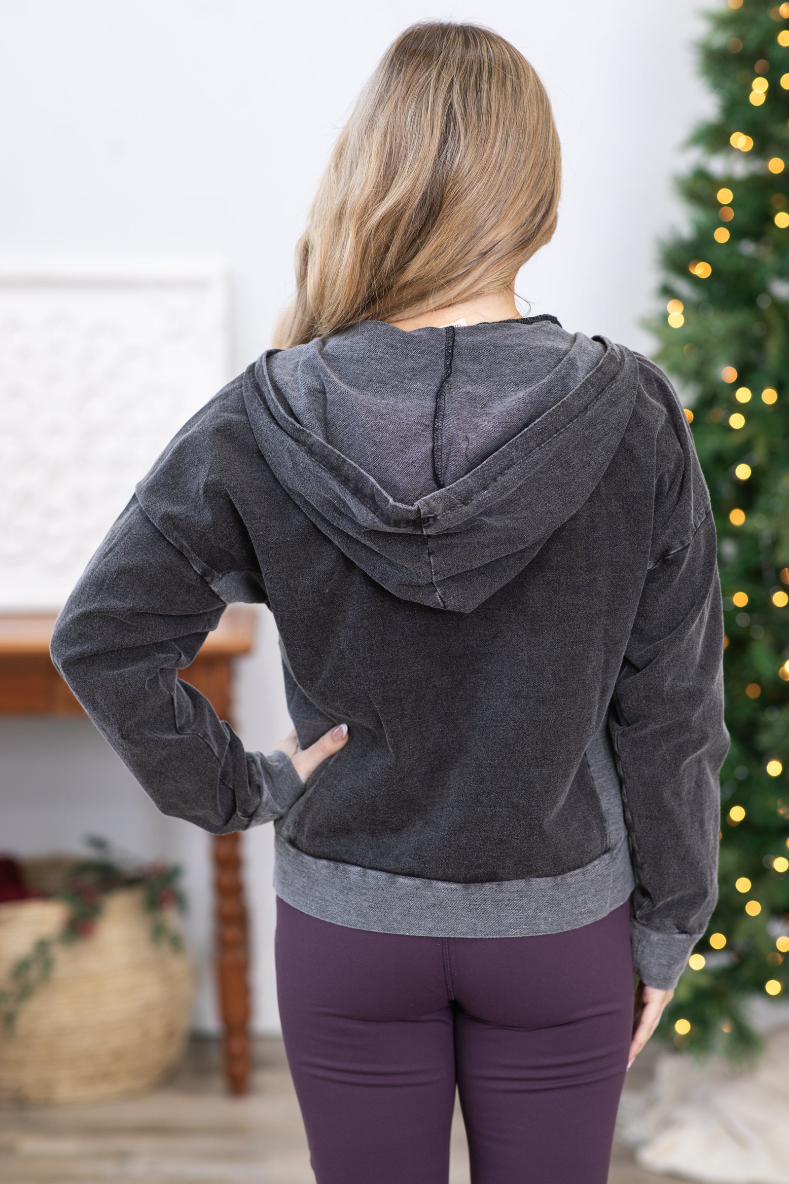 Zildjian Gray Zip Up Logo Hoodie LG