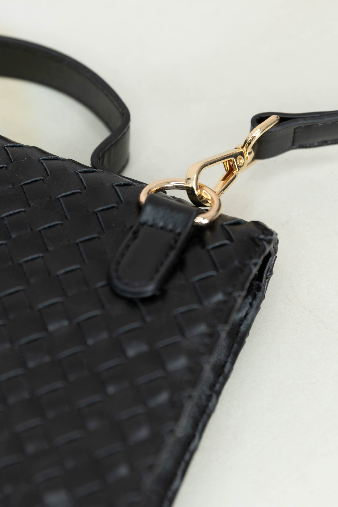 Urban Foldover Woven Clutch Crossbody