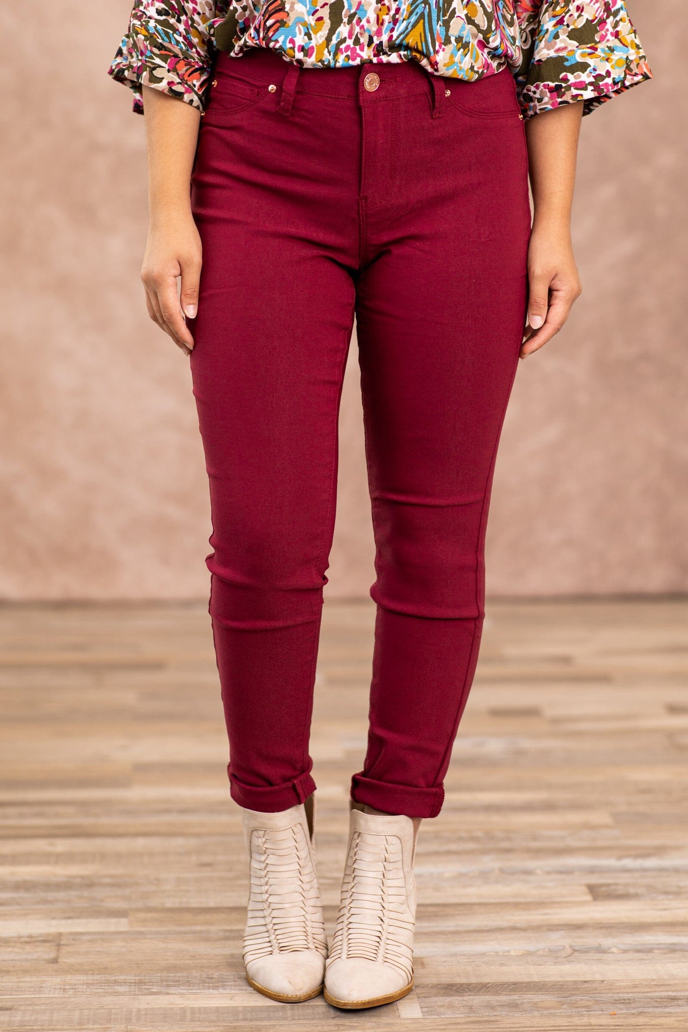 YMI Raspberry Hyperstretch Pants - Filly Flair