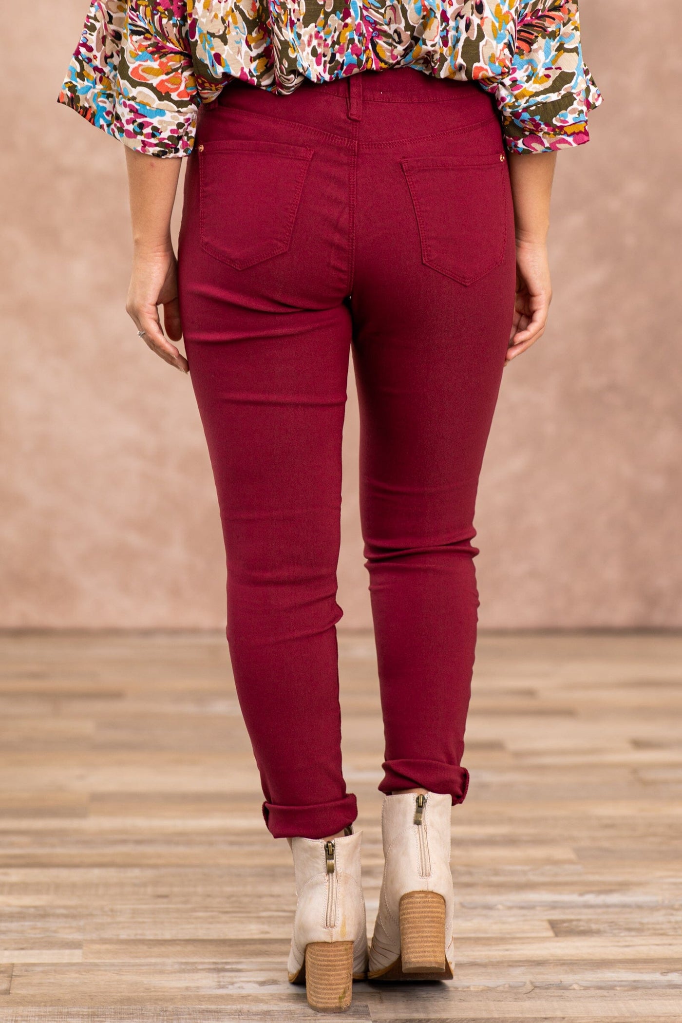 YMI Raspberry Hyperstretch Pants - Filly Flair