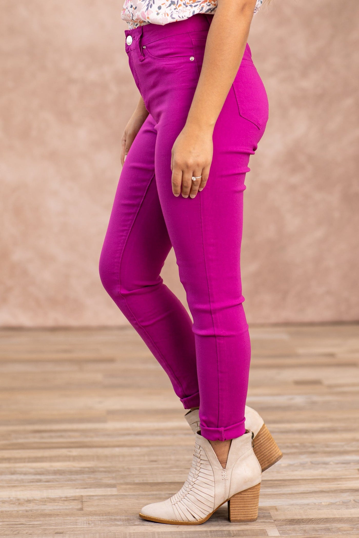 YMI Bright Berry Hyperstretch Pants - Filly Flair