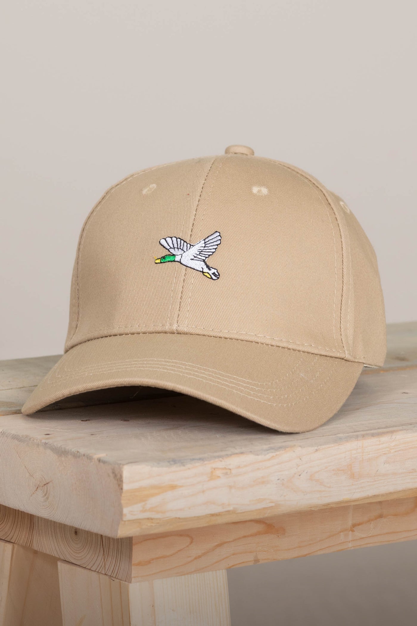Tan Flying Duck  Embroidered Classic Cap