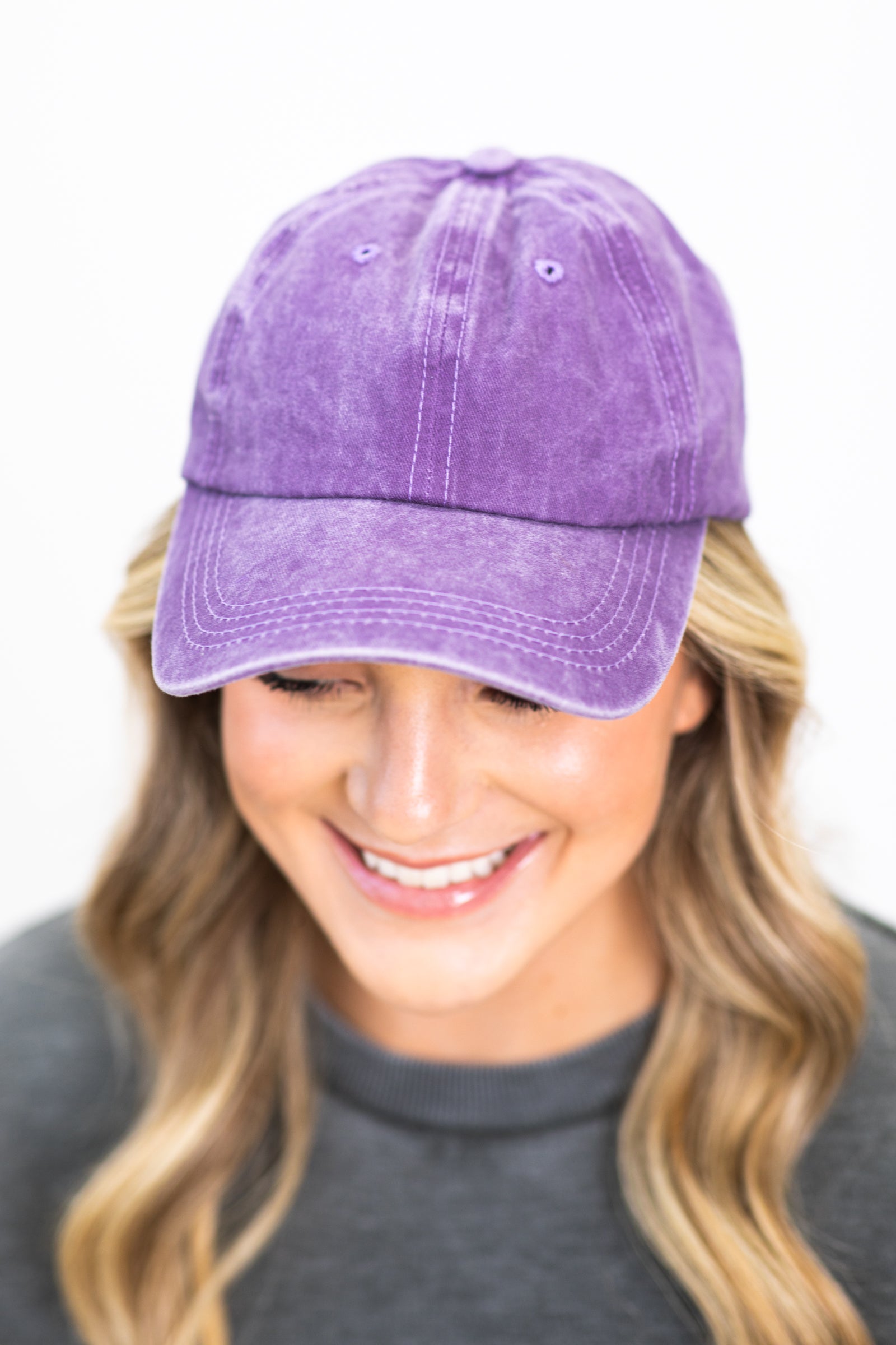 Purple Vintage Washed Baseball Hat