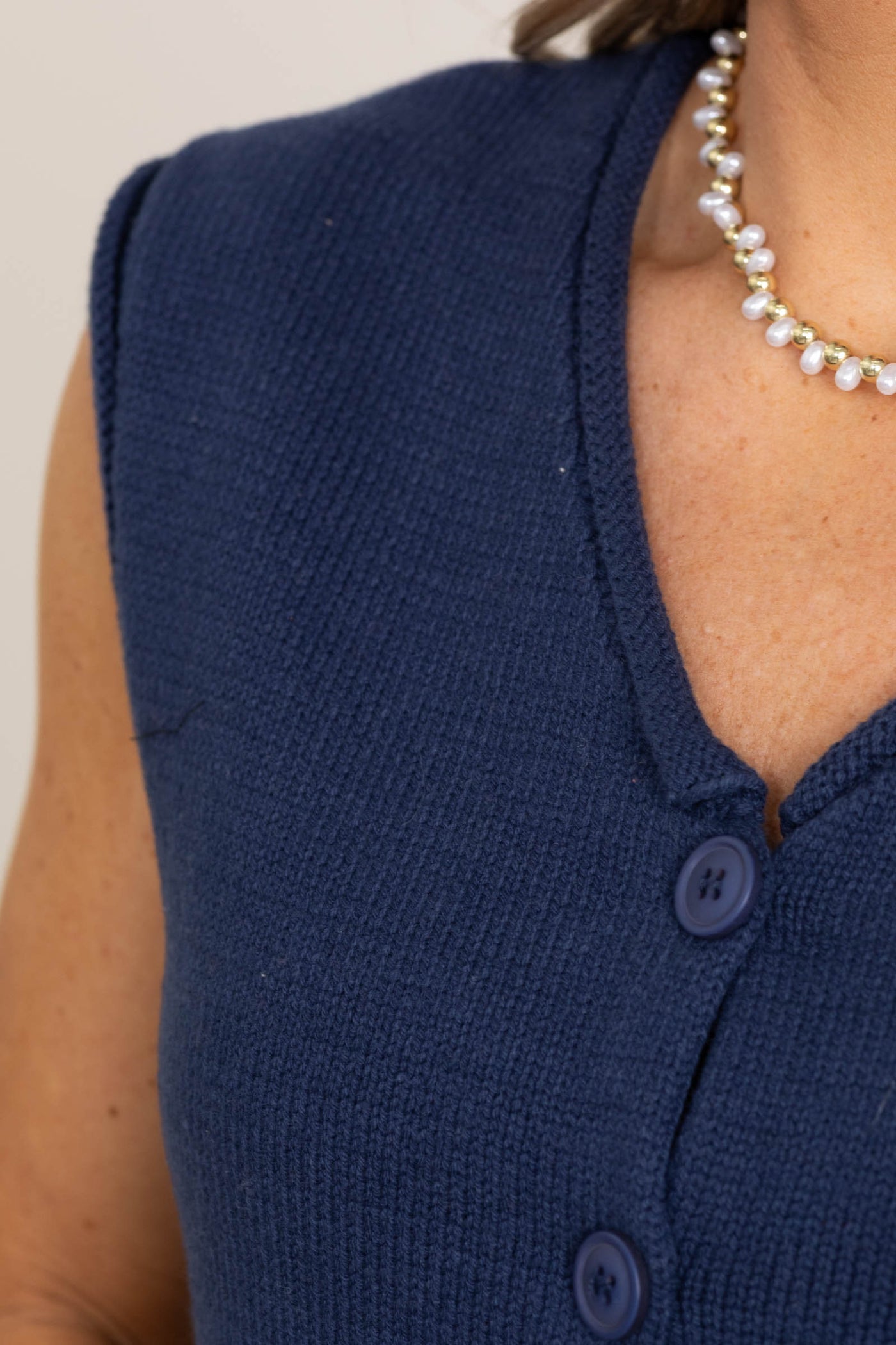 Button Down V-Neck Sweater Vests