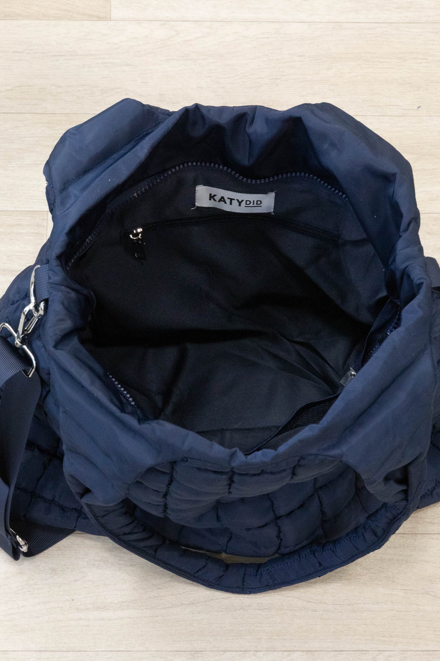 Navy Puffer Bag