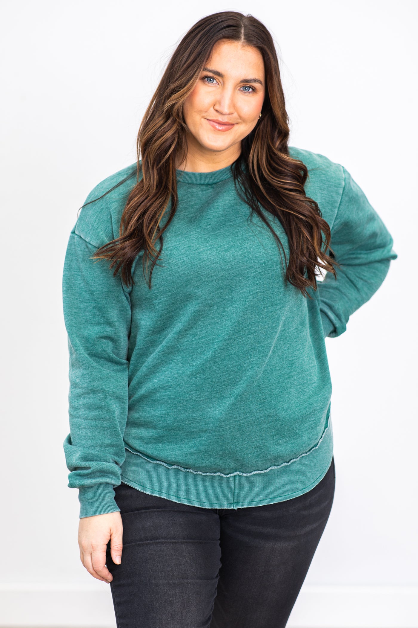 Emerald Fleece Pigment Dyed Sweatshirt