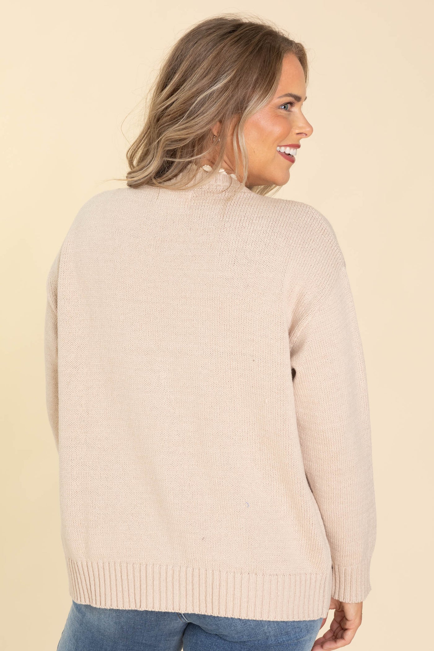 Dusty Blush Cotton Blend With Scallop Detail