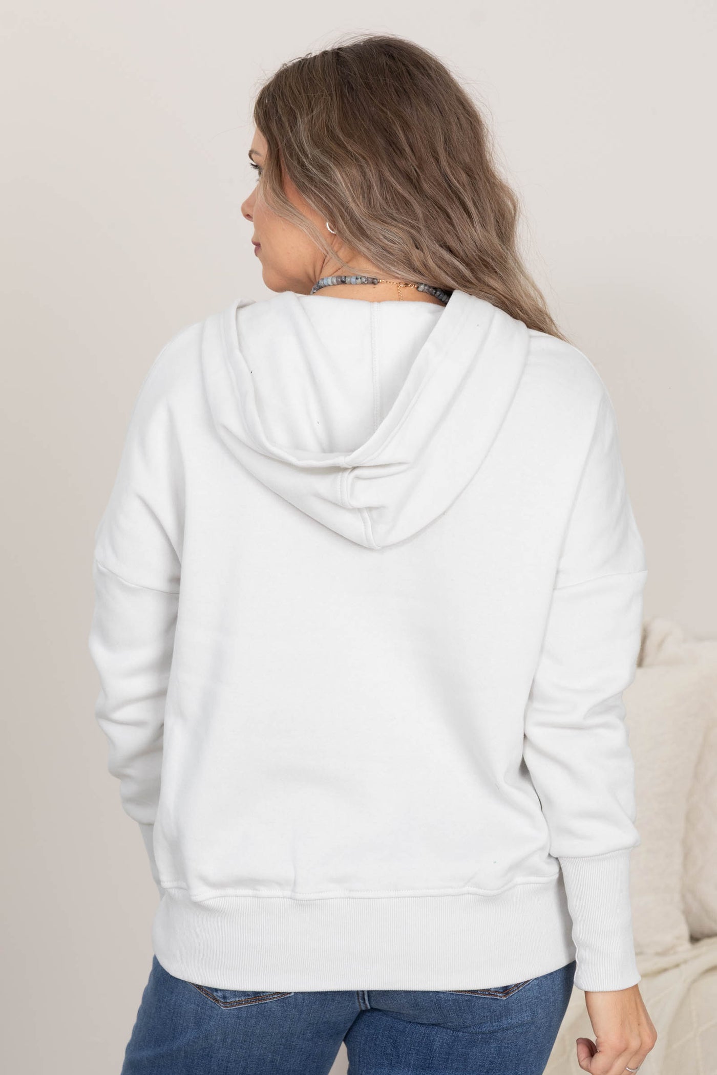 Fleece Half Snap Button Hooded Sweatshirts